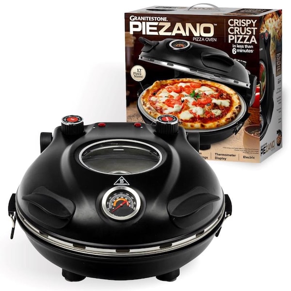 Granitestone Granitestone Piezano Matte Black Electric Pizza Oven 1424 - main